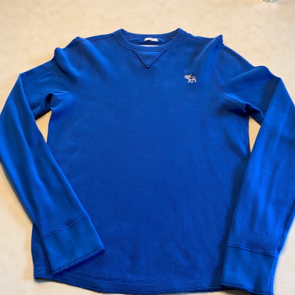 ABERCROMBIE & FITCH long sleeve waffle shirt